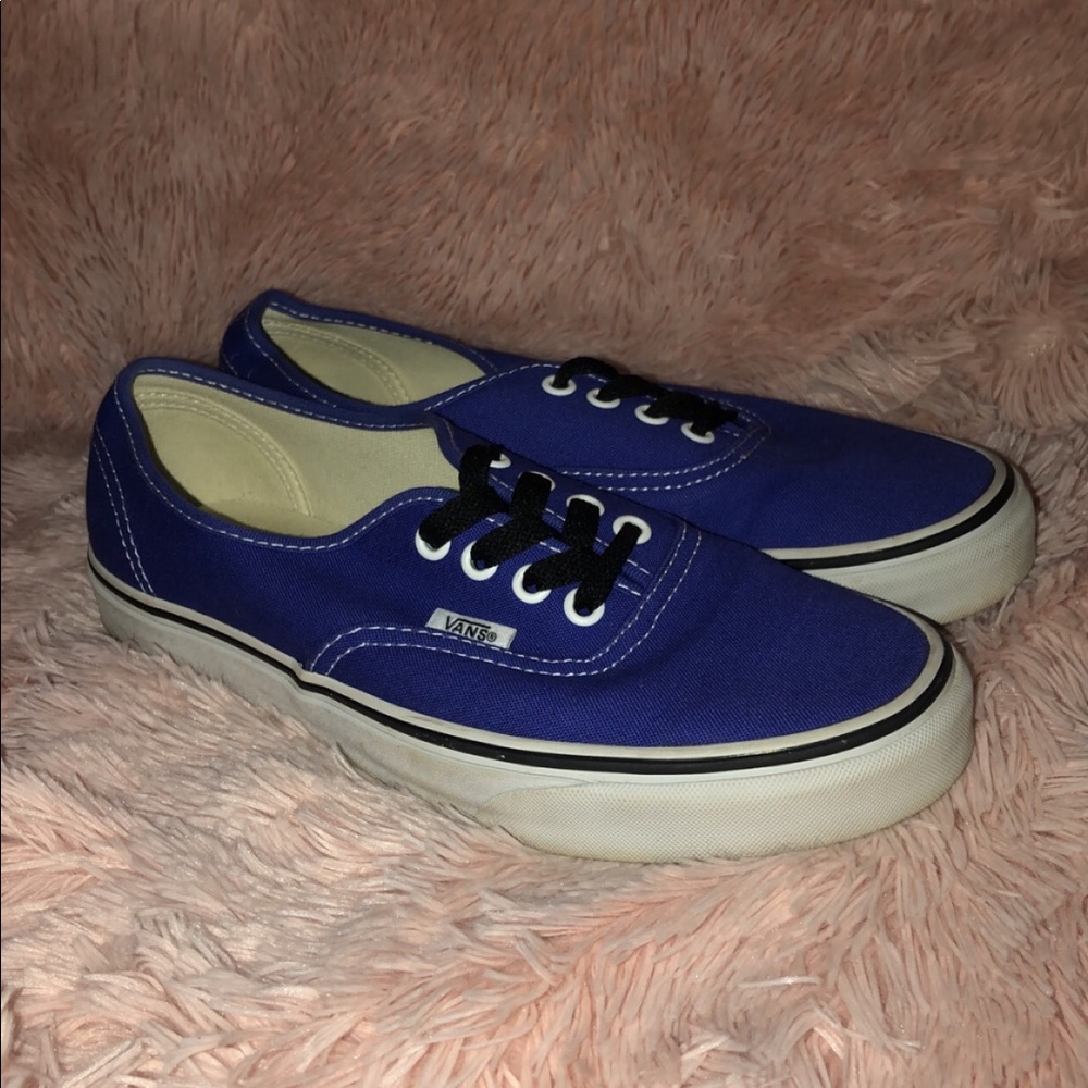 Dark blue thick sole vans